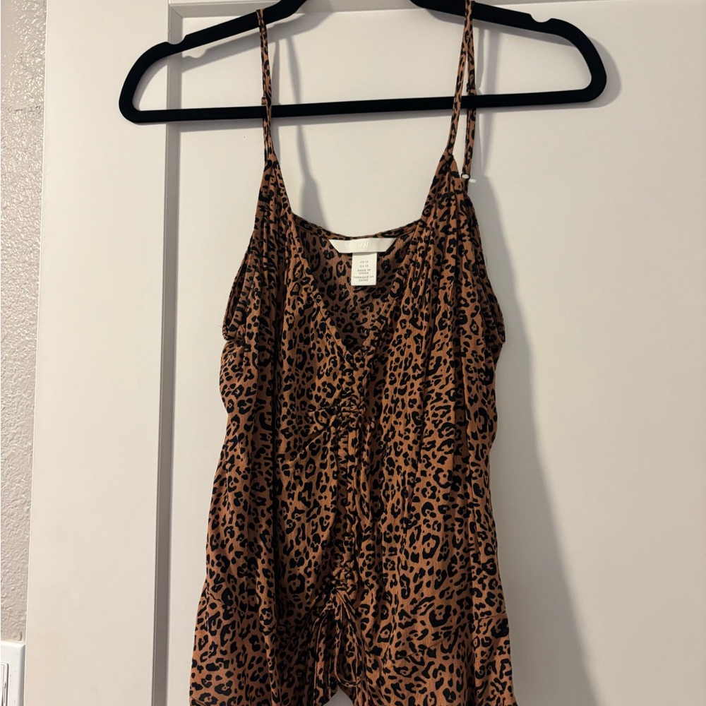H&M Brown Leopard Print Tank